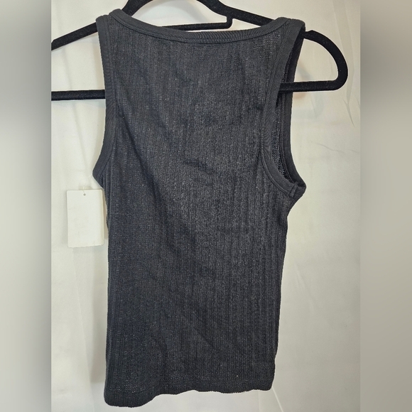 BP grey size XS snap button tank top muscle tee NWT ribbed cotton - Picture 4 of 4